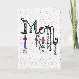Mum Boho Beads   Mother's Day Card