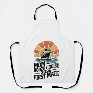 Mum Booze Cruise 2026 Family Matching Apron