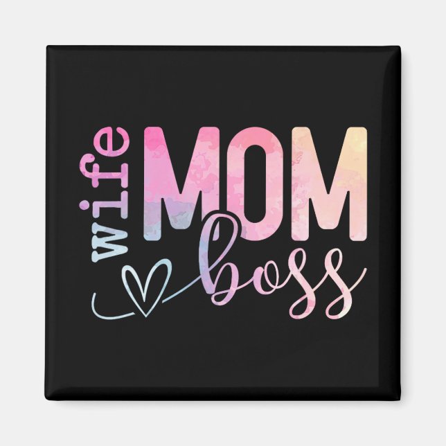 Mum Boss Funny Mothers Day  Magnet (Front)