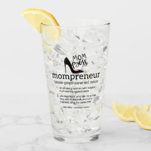 Mum Boss Mompreneur Glass
