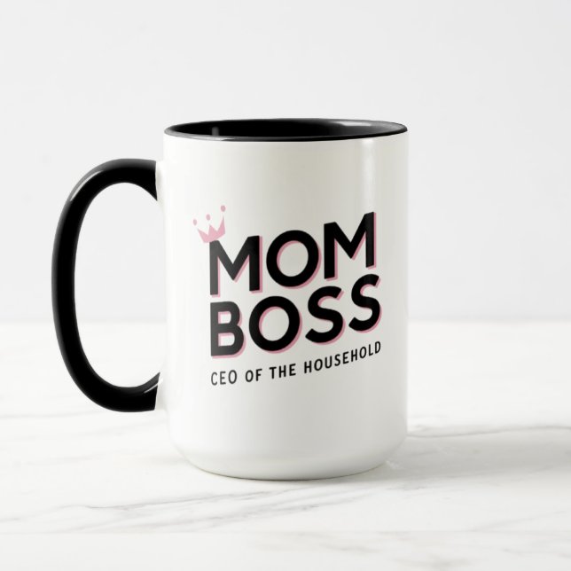 Mum Boss Mug (Left)