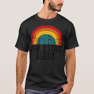 Mum Boss Real Estate Agent Funny Realtor T-Shirt