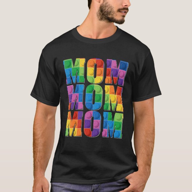 Mum Brick Builder  Blocks Master Builder Mother's  T-Shirt (Front)