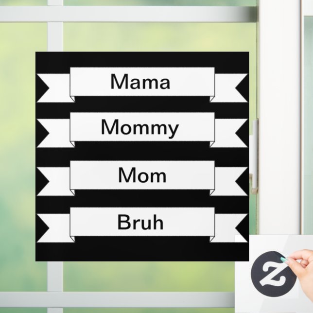 Mum  Bruh Window Decal (Home)