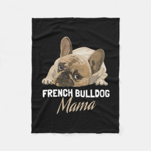 Mum Bulldog Bull Dog Lovers  Fleece Blanket