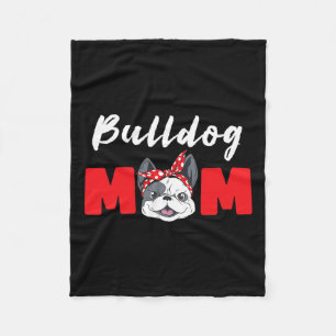 Mum - Bulldog  Fleece Blanket