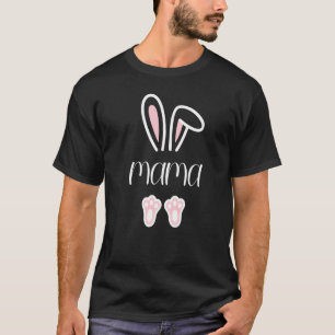 Mum Bunny Easter day dad mama Matching Couple fami T-Shirt