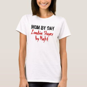 Mum by day.. Zombie Slayer by Night Ladies T-Shirt