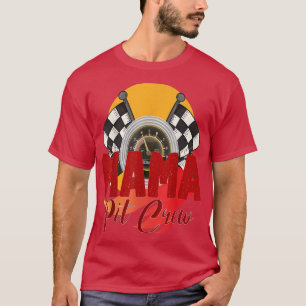 Mum Car Racing Birthday Party Family Matching Mama T-Shirt