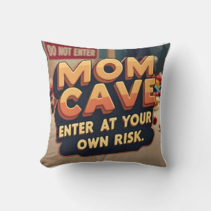 Mum Cave Retro 3D Cushion