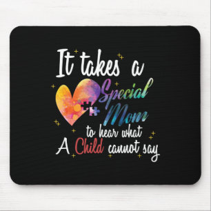 Mum Child Love Puzzle Inspirational Autism Awarene Mouse Pad