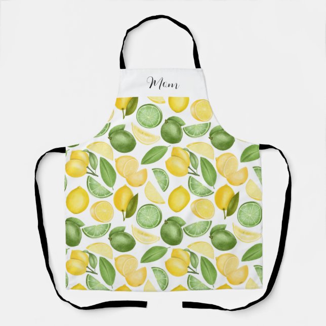Mum Citrus Lemon  Apron (Front)