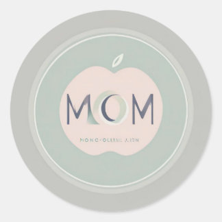 mum  classic round sticker