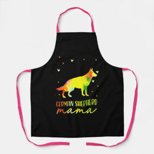 Mum Colourful German Shepherd Apron