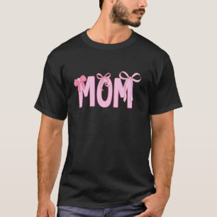 Mum Coquette Bow Pink Aesthetic Mother s Day Mum L T-Shirt