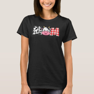 Mum Cow Birthday Crew Farm Theme Animals Birthday T-Shirt