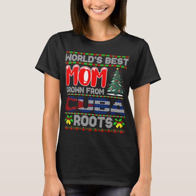 Mum Cuba Christmas Gift Idea Ugly Sweater (Front)