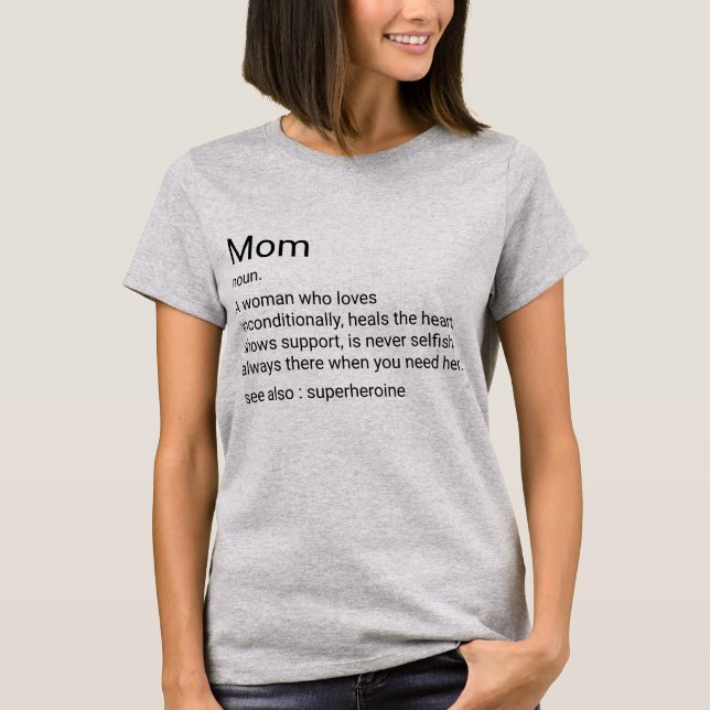 Mum Custom Definition For Mother's Day T-Shirt (Front)