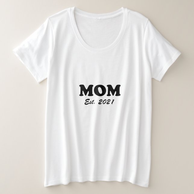 Mum, Custom mother, mother's day, birthday gift Plus Size T-Shirt (Design Front)