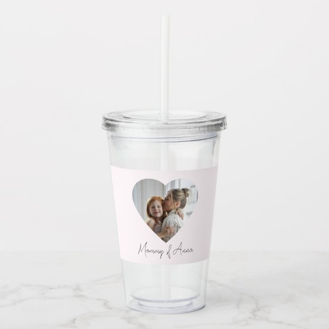 Mum Custom Name & Photo | Acrylic Tumbler (Front)