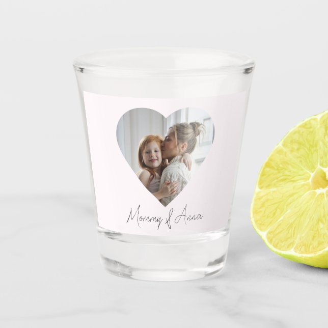Mum Custom Name & Photo | Personalised Shot Glass (Front)