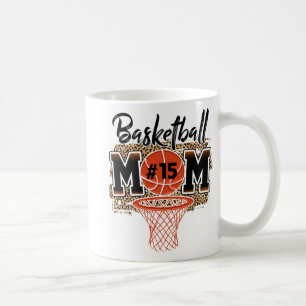 Mum Custom Player Number 15 Sport Mum Mothers Day Coffee Mug