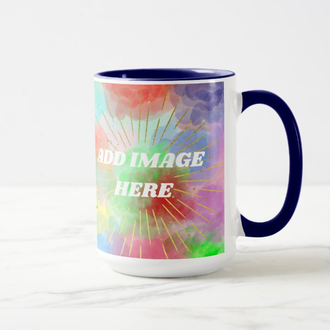  Mum Customised Colourful Summer Watercolor Clouds Mug (Right)