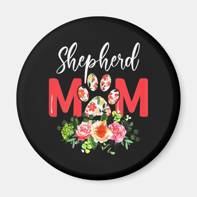 Mum Cute German Shepherd Magnet (Front)