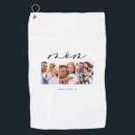 mum cute modern script multi photo gift golf towel<br><div class="desc">mum cute modern script multi photo gift</div>