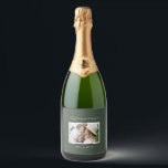 Mum cute modern script photo gift  sparkling wine label<br><div class="desc">Mum cute modern script photo gift. colour can be changed to suit your home decor. Ideal for mothers day,  birthday or christmas.</div>