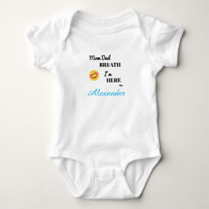 Mum Dad Breath baby bodysuits