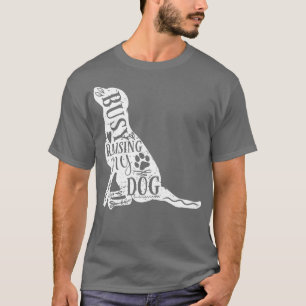 Mum Dad Busy Raising My Dog owner Funny Puppy dog  T-Shirt