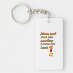 Mum dad gifts locked key ring