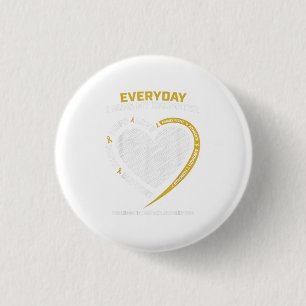 Mum Dad Gold In Memory Daughter Childhood Cancer A 3 Cm Round Badge