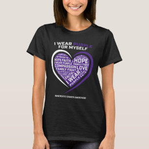 Mum Dad Grandma Grandpa Purple Pancreatic Cancer A T-Shirt