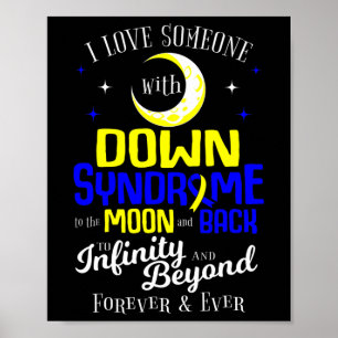 Mum Dad Love World Down Syndrome Day Women Kids  Poster