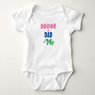 mum+dad=me baby bodysuit