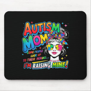 Mum Dad Parents Autism Awareness Mouse Pad