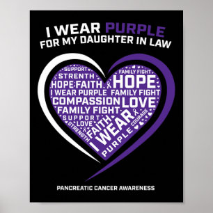 Mum Dad Purple Daughter In Law Pancreatic Cancer A Poster