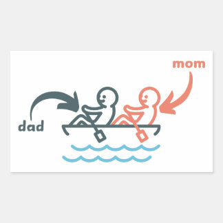 Mum/Dad Rectangular Sticker