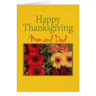 Mum & Dad Thanksgiving Card