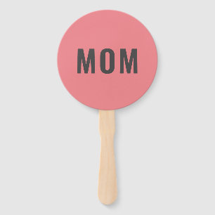 Mum Dad Wedding Photo Prop Paddles Hand Fan