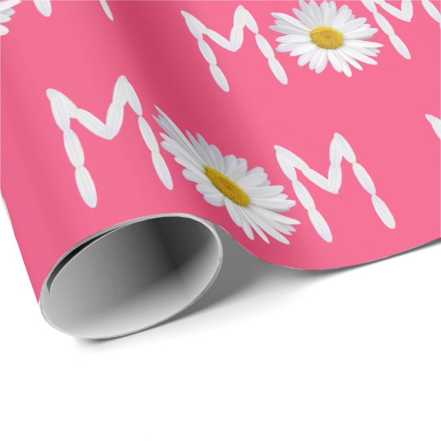 Mum Daisy flower and petals Wrapping Paper (Roll Corner)