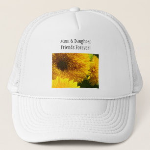 Mum & Daughter Together! Sports Hats Sunflowers
