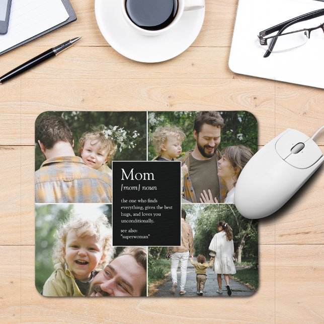 Mum Definition Funny & Heartfelt Family Photo Mouse Pad (Creator Uploaded)