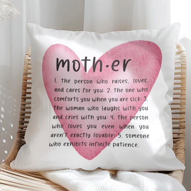 Mum Definition Heart Pillow (Creator Uploaded)