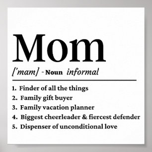 Mum definition poster