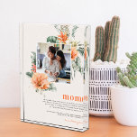 Mum Definition | Tropical Floral Photo<br><div class="desc">Modern photo block for mum. Featuring pretty tropical florals and greenery with a sweet definition of what a Mum is. She gave birth to you, she fed you, she picked you up from awful middle school dances; make sure to show her how thankful you are! Photo blocks are not only...</div>
