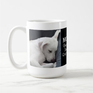 Mum Deserves Some Rest Time Cute White Puppy Dog Coffee Mug