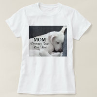 Mum Deserves Some Rest Time Cute White Puppy Dog
